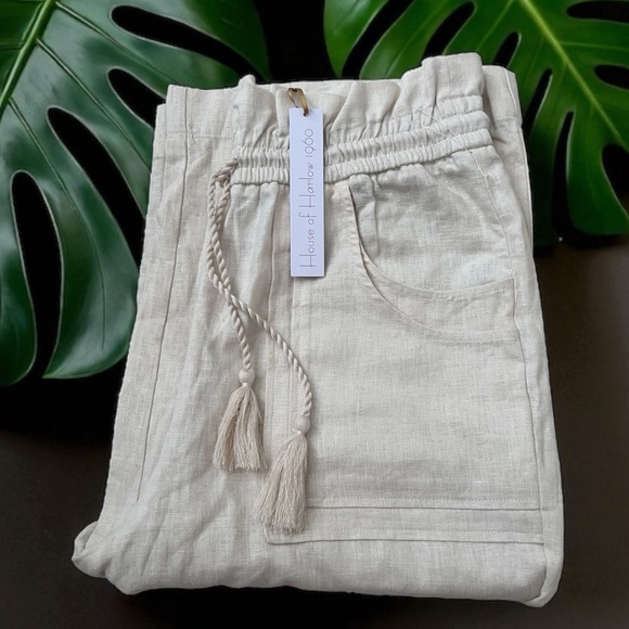 House of Harlow 1960 Linen Pants - Picture 1 of 8